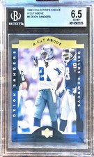 1996 Collector’s Choice A Cut Above #8 Deion Sanders BGS 6.5 EX-MT+