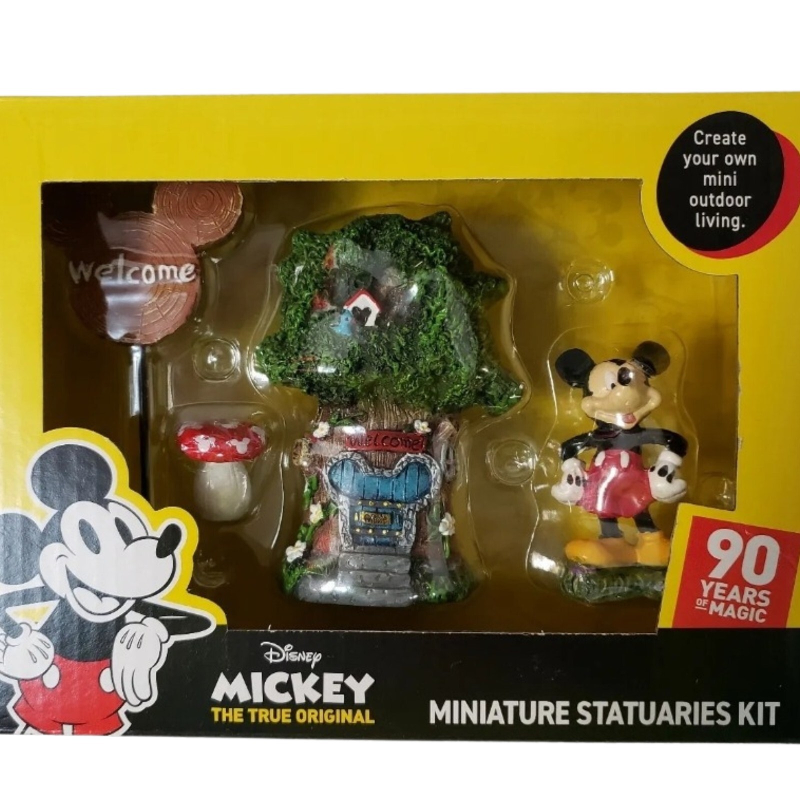Disney Fairy Kit Mickey Mouse Miniature Statuaries Yard Garden Tree