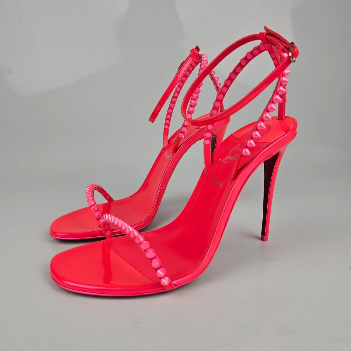 Christian Louboutin So Me Spike Red Sole Sandals