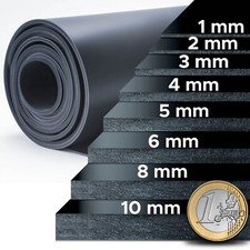 Gummiplatte NR/SBR - Gummimatte Antirutschmatte Bodenmatte Gummiläufer Meterware