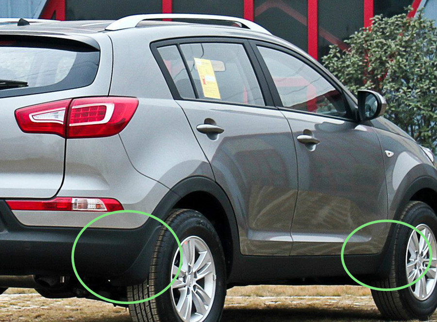 Hihaha Mud Flap Splash Guard With Mount Accessories For Kia Sportage R 2011-2016 / Front & Rear Side Mud Guards/Durable / 1 Set - View #9