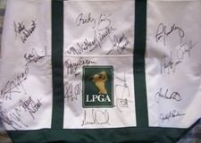 Nancy Lopez Lorena Ochoa Annika Sorenstam Karrie Webb +13 signed LPGA golf bag