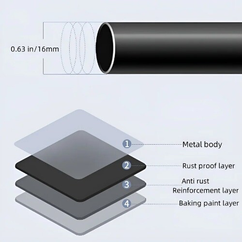 A simple metal rack with hooks for shoe racks, hangers, and shoe racks