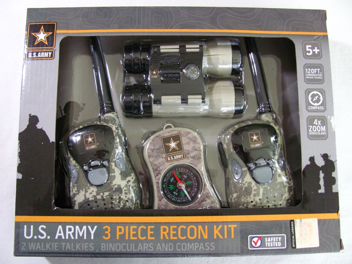おもちゃ ARMY 3 U.S. Army 3 Piece Recon Pretend Toy Kit Walkie Talkie
