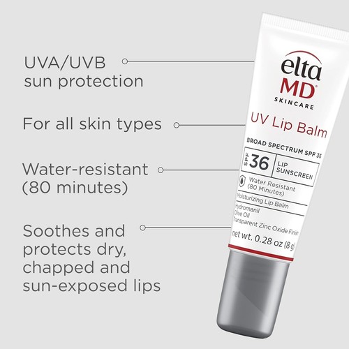 Elta MD UV Lip Balm Broad Spectrum SPF 36 8g 0.28oz EXP 05/2026 - Picture 2 of 9