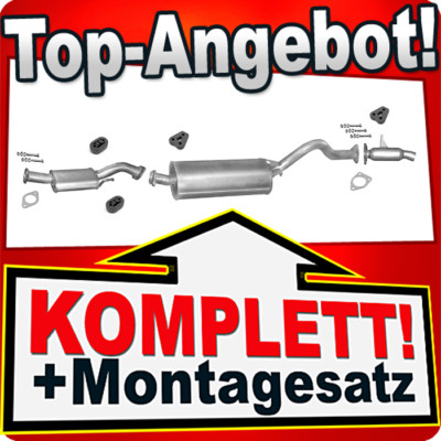 Auspuff für MITSUBISHI PAJERO 2.5 2.8 TD SWB 96-00 &Shogun/Montero Auspuffanlage