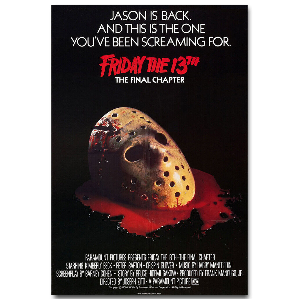 Friday the 13th 1980 Movie Poster 24x36 BORDERLESS GLOSSY FINISH 0020