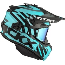 CKX Turquoise/Black Titan Original Marks Helmet w/210 Goggle 517063