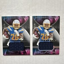 Panini 2019 Black Football Melvin Gordon III Chargers Futuristic Patch Card Lot