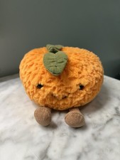 Jellycat Amuseable Clementine Orange Fruit Rare 3" NWOT