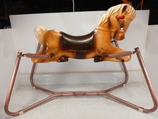 Vintage 1960's Rocking Bouncing Horse on 4 springs Kids Toy 24" Great Condition