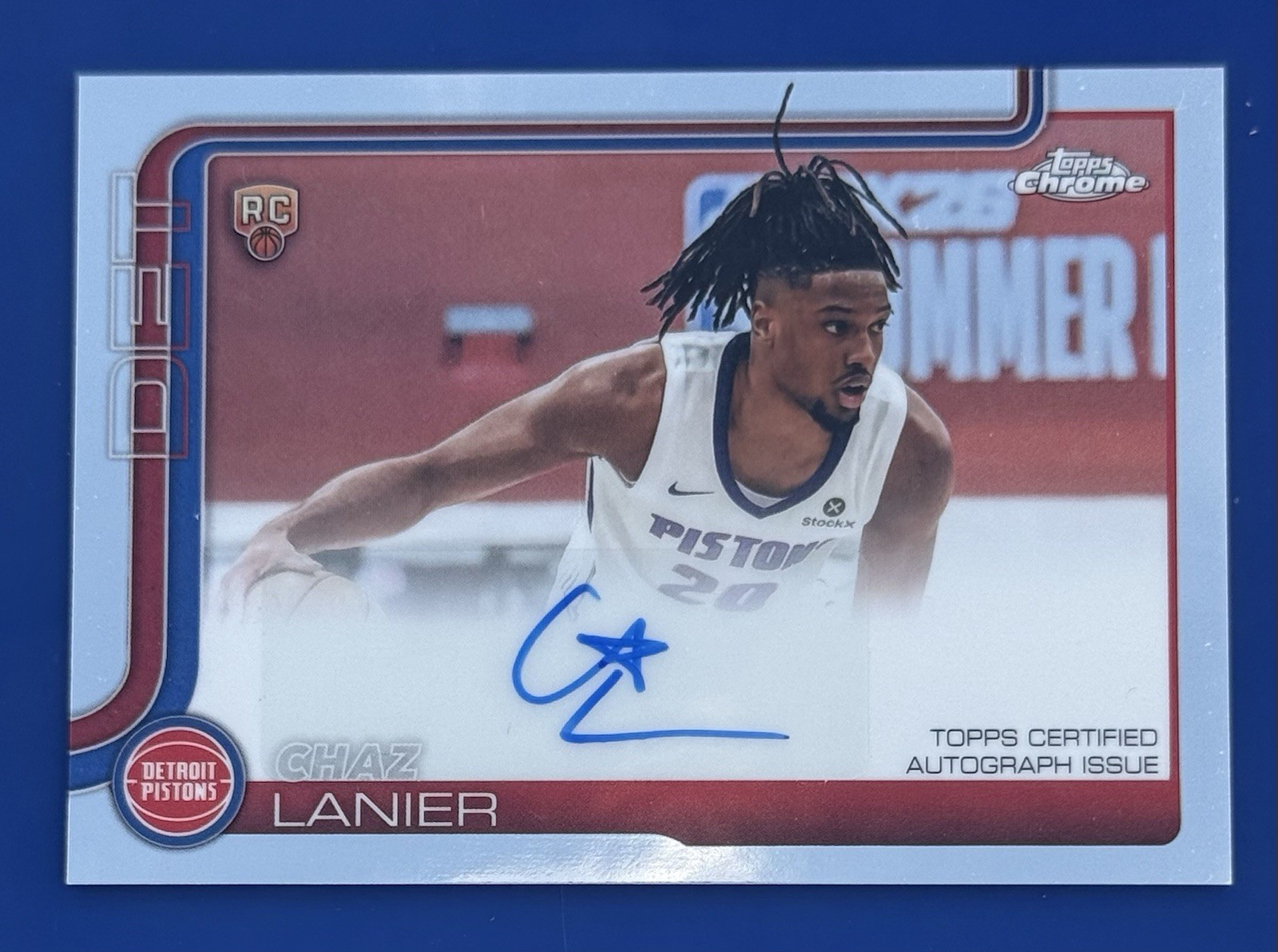 Topps Chrome 2025-26 Chaz Lanier RC Auto Rookie Autographs TCAR-CL Pistons
