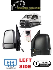 Mercedes Sprinter 2019-2024 Left Short Arm Electric Heated Complete Mirror Unit