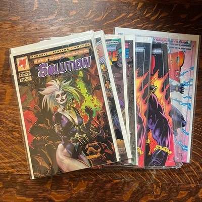 Solution Solitaire Hard Case Ultraverse 1997 Malibu 8 Comic Lot #2 3 6 11 12 NM