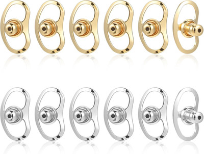 12 Pcs Earring Lifters, Earring Backs Droopy Ears Tight Earrings Lifter Backers
