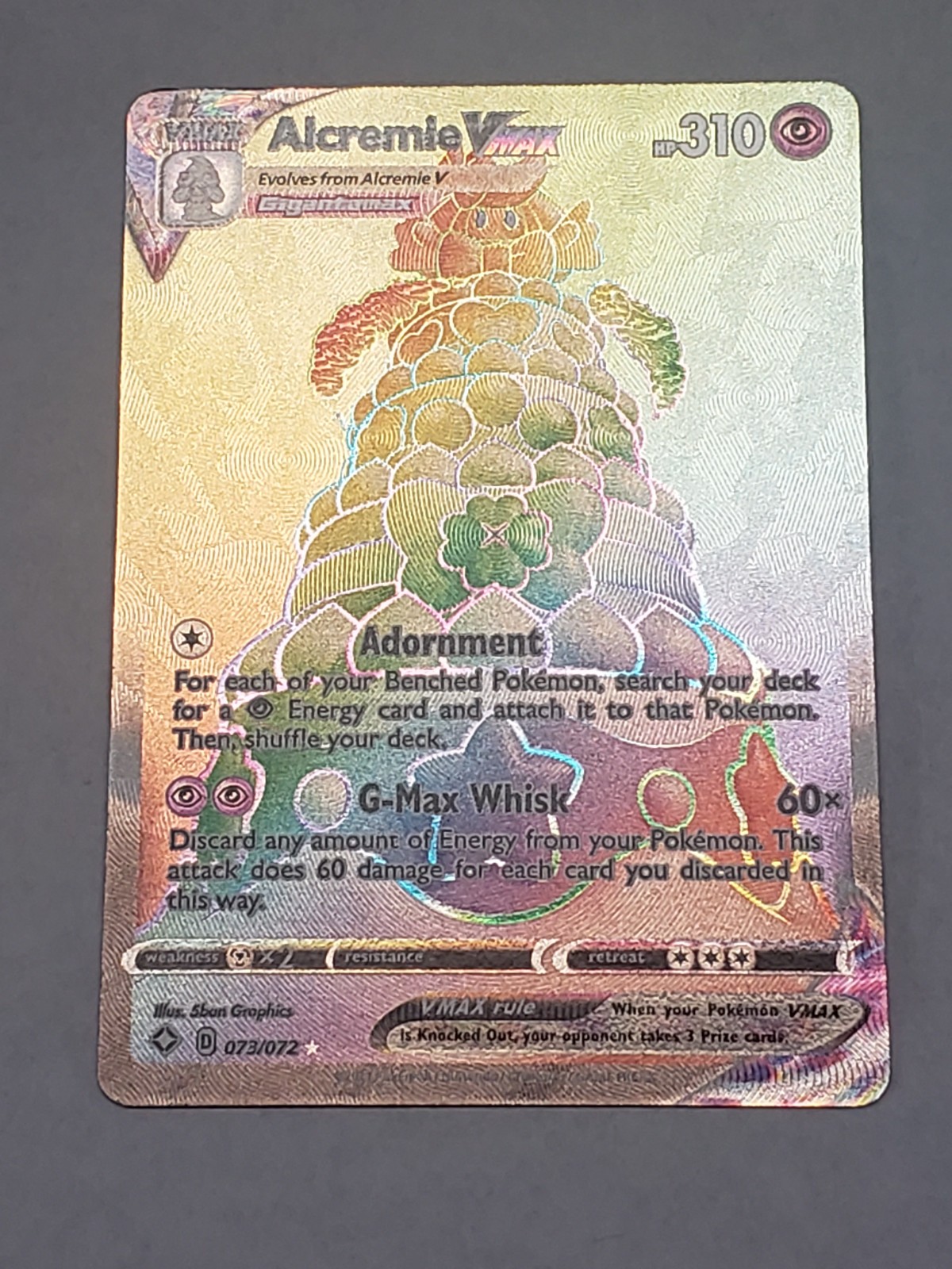 Alcremie VMAX (Secret) LP #73 Shining Fates Pokemon
