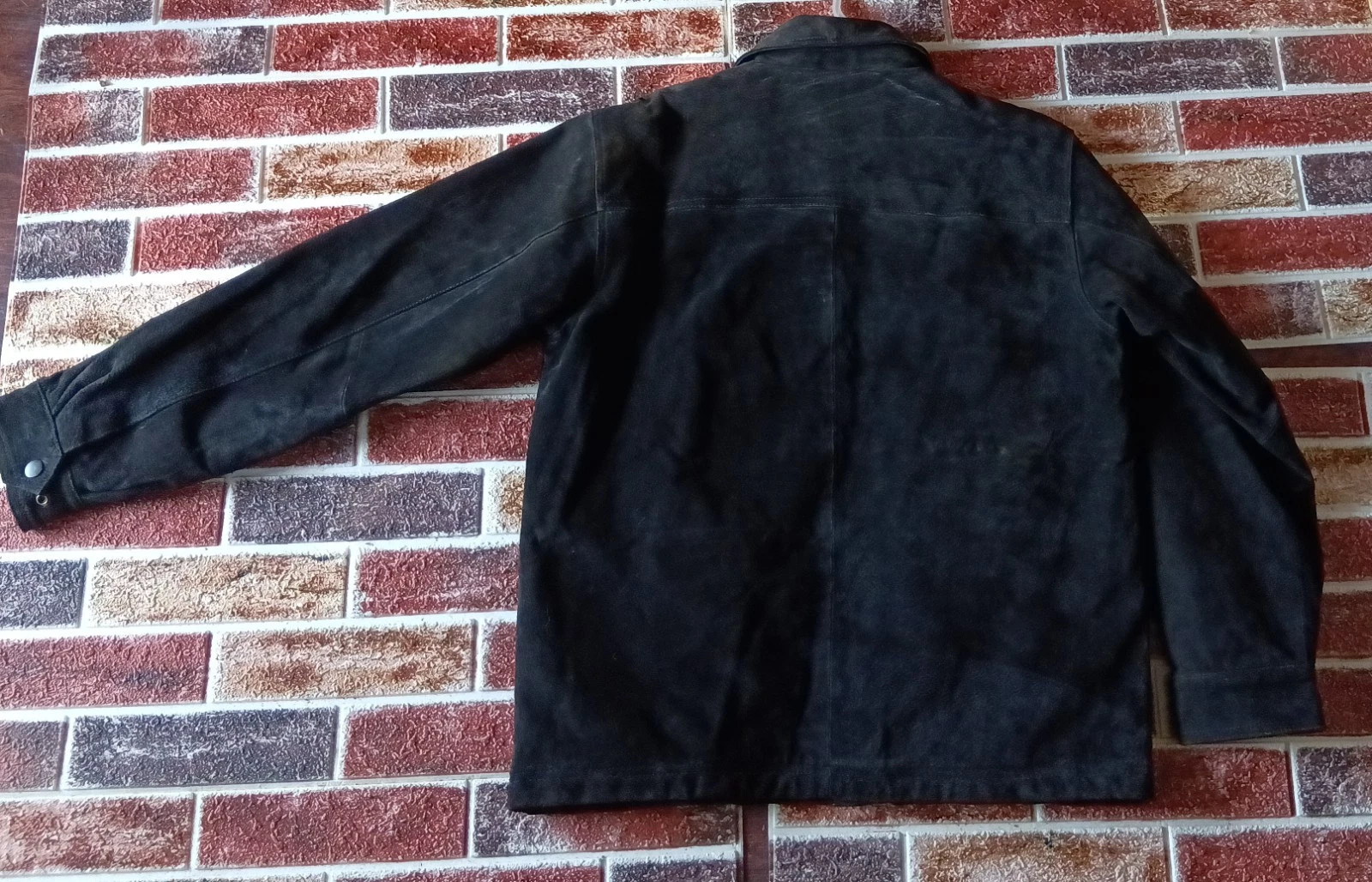 Knightsbridge Men's Black Genuine Leather Full Zip Jacket ,Size S image 2