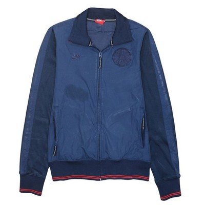 Nike Bomberjacke Herren Blau Größe S Full Zip PSG Sportswear