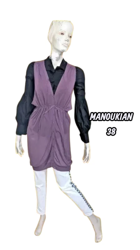 Jupe Violette Manoukian Taille XS Avec Poches - Occasion Très Bon état, Style Pratique