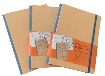 (3) Ellie Claire DIY Dotted Journal 160 Pages with Inspirational Quotes 6x8
