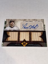 2025 Topps Museum Paul O'Neill Yankees Triple Relic Autograph SSP #d /15!