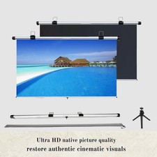 One-touch auto-retractable high-gain HD portable screen fits home theater, RV an