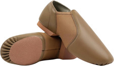 Jazz Shoes for Girls, PU Leather Slip on Jazz Dance Shoes Women