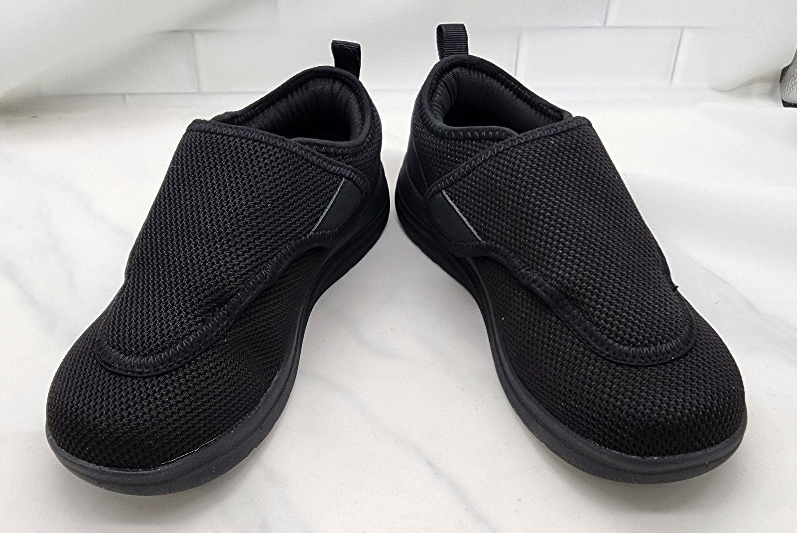 FitVille Zapatos para Diabéticos Mujeres Ancho Ancho Zapatos para Caminar Informales Sin Cordones Ortopédicos