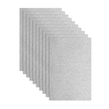 10Pcs Silver Foam Sheets, 8"x12" Self-Adhesive EVA Foam Sheets 1.5mm Thick