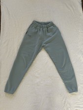 SET ACTIVE Light slate Blue Gem Jogger Sweatpants Women Small Heavyweight Fleece