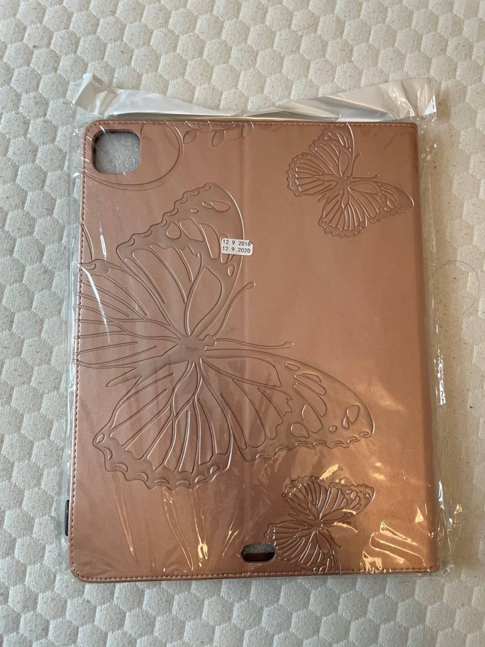 Jgocase iPad Pro 12.9 2020 Butterfly Folio Case Rose Gold New Sealed image 2