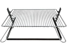 GRIGLIA PER BARBECUE IN ACCIAIO GRATICOLA PESANTE 60x36 cm REGOLABILE IN ALTEZZA