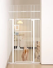 Upgraded 71" Extra Tall Pet Gate for Cat, 29-43" Auto Close Cat Gate for Door...