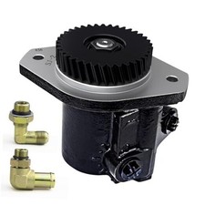 4988390 power steering pump with adapter is compatible with Cummins 4BT 3.9L