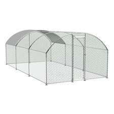 Large Chicken Coop Metal Chicken Track With Waterproof And UV Cover, Dome Sha