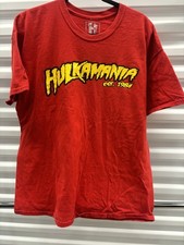Hulk Hogan Hulkamania Est 1984 Red T-Shirt Mens Size XL Wrestling Tee