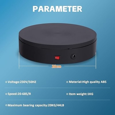 Baoshishan Elektrische Fernbedienung Drehteller Display Tisch schwarz