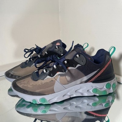 Mens Sz 13 2018 Nike React Element 87  Neptune Green  (AQ1090-005) NEW