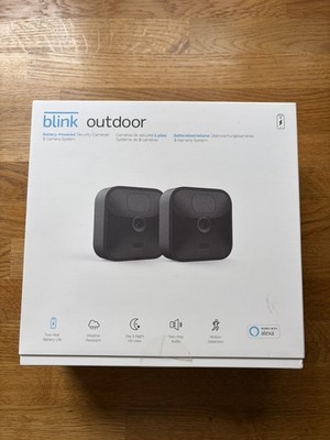 Neu im Karton Blink Outdoor Wireless HD 2 x Smart Überwachungskameras NB01 KOSTENLOSER VERSAND