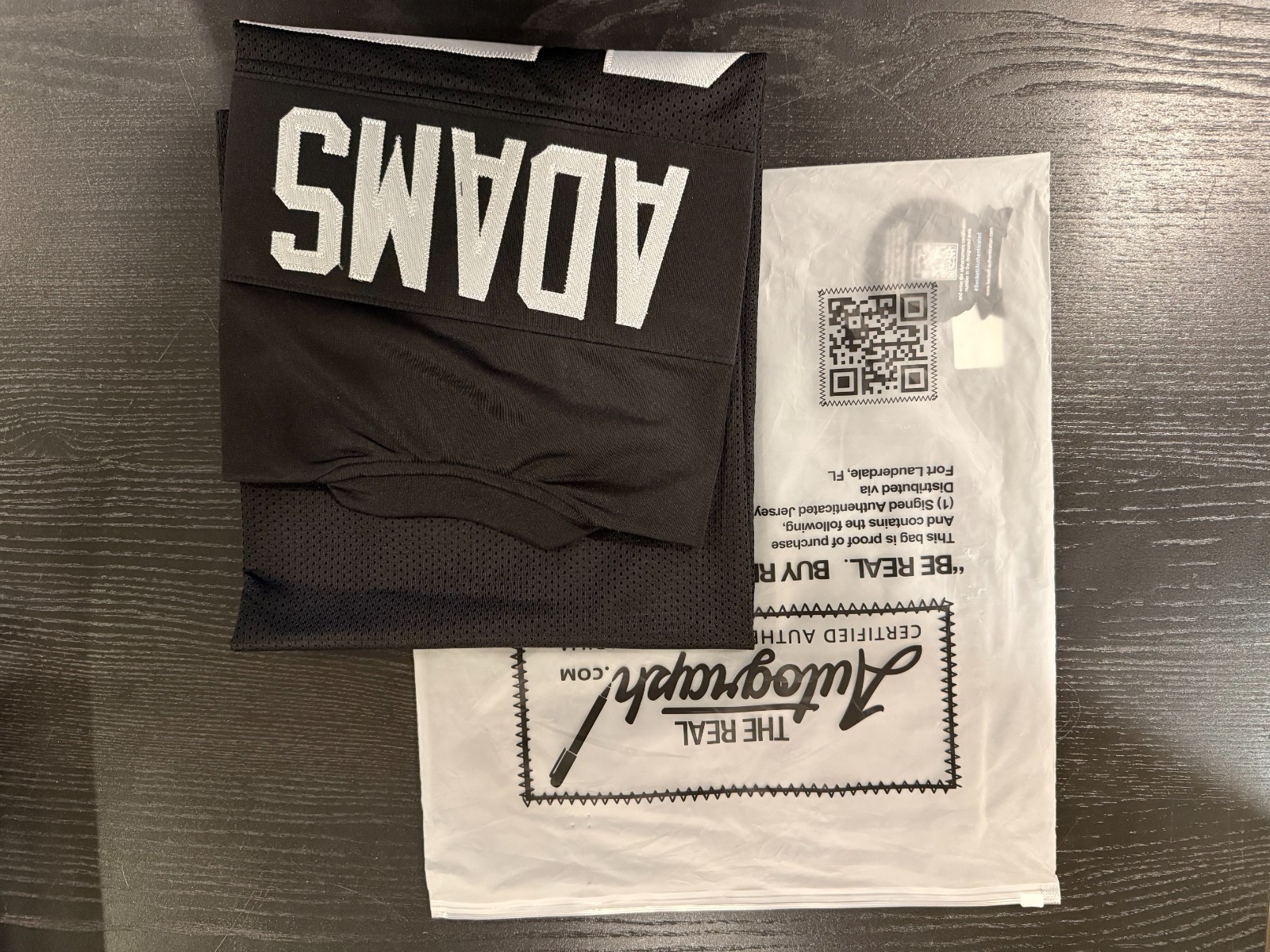 Davante Adams Autographed Signed Las Vegas Raiders XL Custom Black Jersey BAS 