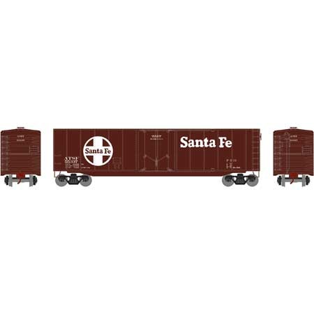 Caja lateral lisa puerta enchufe Roundhouse 15720 HO Santa Fe 50' #55337 | Zustand: New
