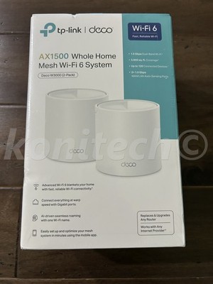TP-Link Deco W3000 AX1500 Whole Home Mesh System Dual Band - 2 Pack