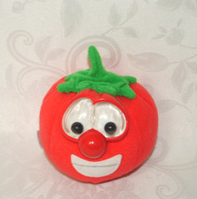 Fisher Price Bob Tomato with Googly Eyes Veggie Tales Plush Stuffed 4"
