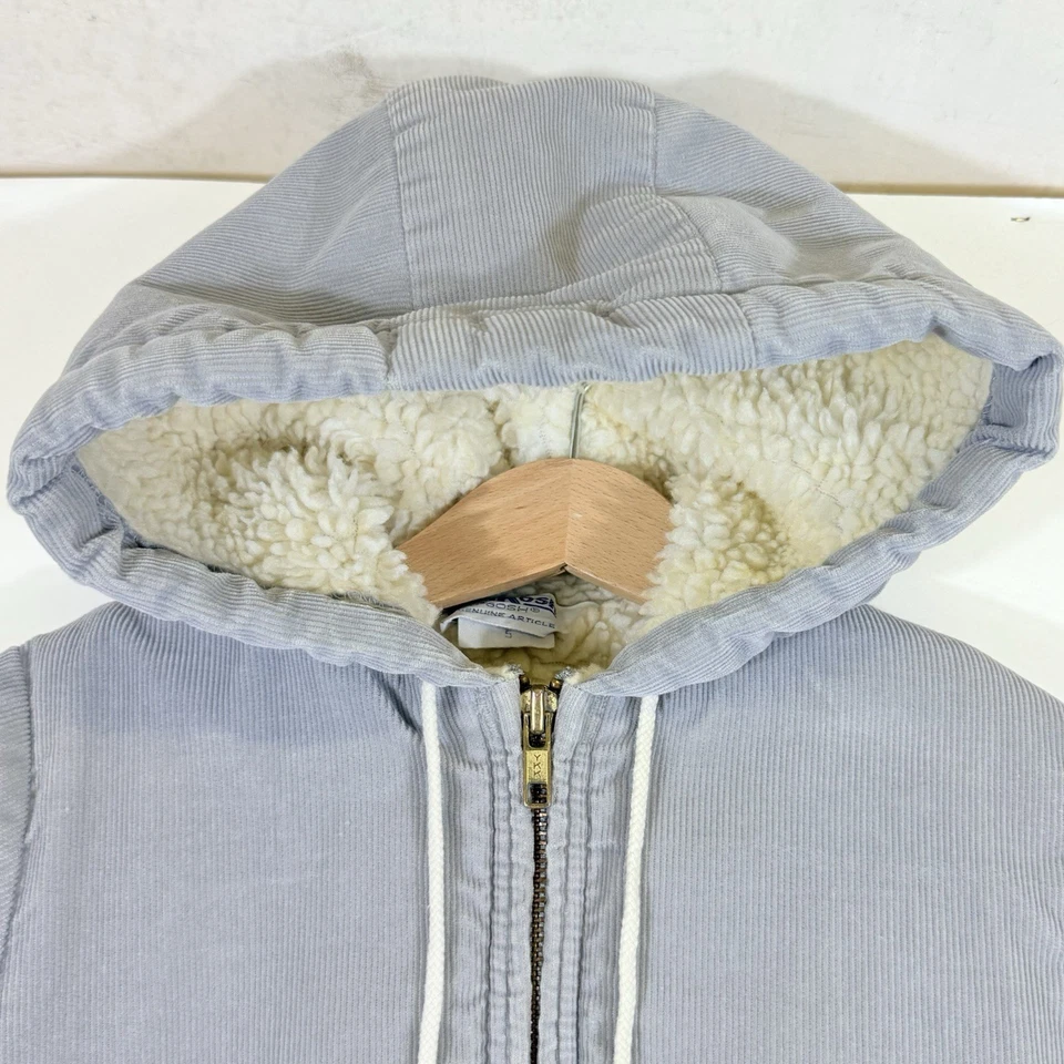 Abrigo Chaqueta Osh Kosh Vintage Niños 4 5 Gris Pana Beréber Forrado de Vellón Hecho en EE. UU. Foto 2 de 4