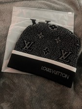 Louis Vuitton Monogram Beanie Hat Black/Gray ...