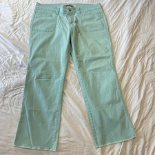 GAP Light Blue Low Ruse Cropped Stretch Women's Pants