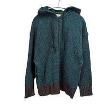 Marni Uniqlo Blue Brown Wool Blend Parka M Style Sweater Replacement
