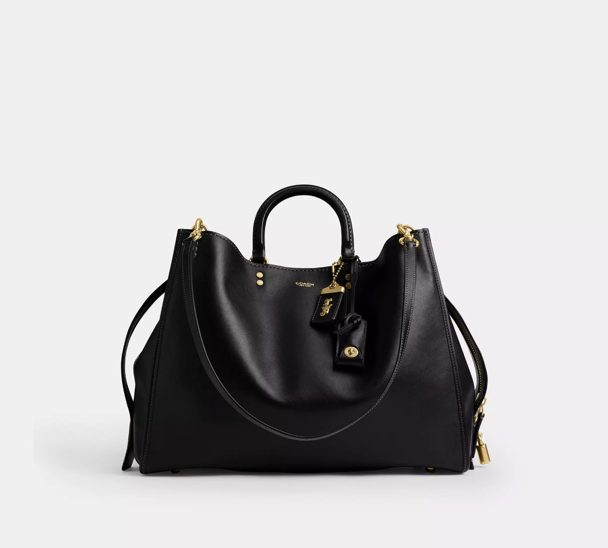 COACH Rogue Bag 40 Black 3WAY Crossbody CCX21 B4/BK Brass Black