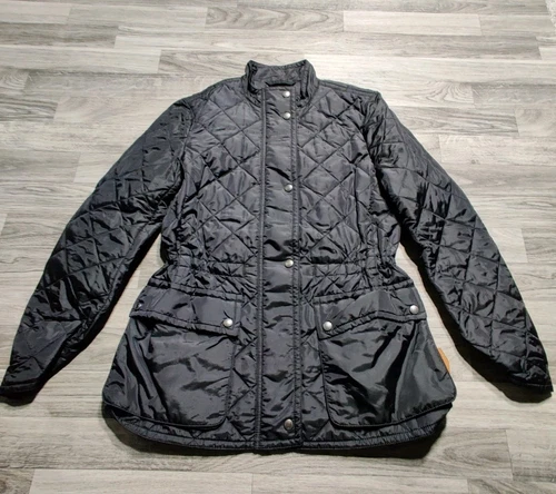 Coach Giacca Puff Trapuntata Nero Diamante Full Zip Donna Taglia XSmall