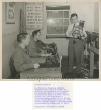 Signal training regiment Morse Code machine vintage photo